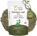 Organic Way Plantain Leaf Cut and Sifted - Herbal Tea | European Wild-Harvest | Organic &amp Kosher Certified | Non GMO &amp USDA Certified - Origin Albania (16 Ounce Pack)