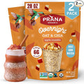 Prana Organic Overnight Chia with Oats Apple Crumble | Rich in Fiber &amp Protein Vegan Non-GMO | Ready to Eat Breakfast - 28 oz Bags - 2 Pack