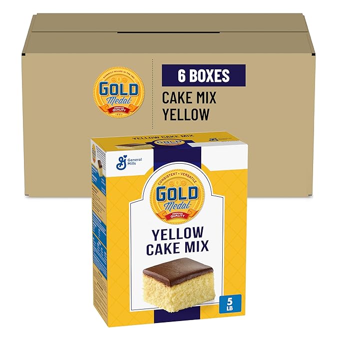 Gold Medal Yellow Cake Mix 5 Lb Box (Pack of 6)