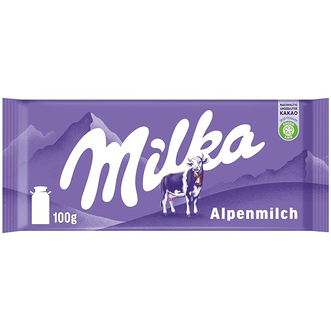 Milka Alpenmilch Chocolate Bar 3.5 Ounce (Pack of 24)