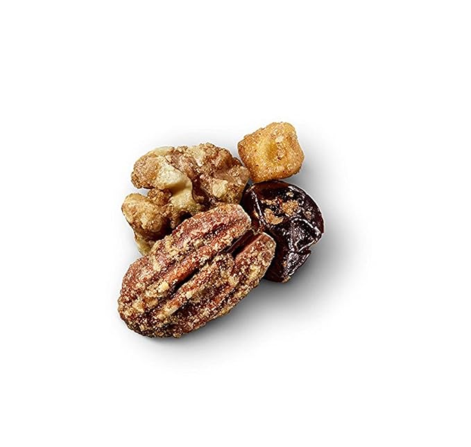 Sahale Snacks Maple Pecans Glazed Mix 4 oz Pouches (6 Packs) Dry-Roasted Deluxe Mixed Nuts with Cherries Apples Maple and Cinnamon - Non-GMO Kosher and Certified Gluten-Free Snacks