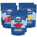 Thousand Lakes Freeze Dried Fruit 3 2-Pack (6 Pouches Total) Bundle | 100% Raspberries Sliced Strawberries and Sliced Bananas