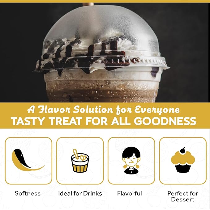 Fanale Premium Ice Mocha Bubble Tea Flavoring Powder | Perfect for Baking Smoothies Desserts and Drinks | Instant Flavoring Powder for Boba Milk Tea - 2.2 Pounds (Pack of 1)