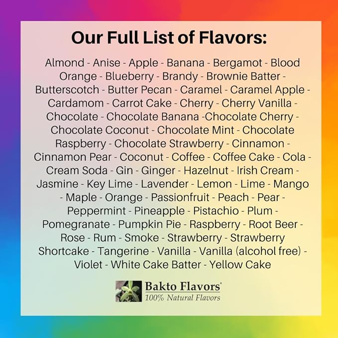 Bakto Flavors - Natural Flavors &amp Extracts - PICK YOUR OWN FLAVORS - Box of 5 (1 OZ Bottles)