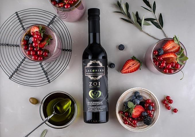 Laconiko ZOI Ultra High Phenolic Extra Virgin Olive Oil | NEW September 2025 Harvest! | 1397 MG/KG Polyphenols | Rich in OLEOCANTHAL 1000 MG/KG | LIMITED QUANTITY | GOLD MEDAL 2026 NYIOOC | 12.68 OZ (
