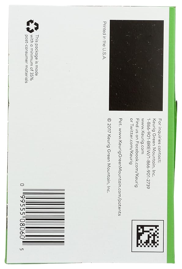 Green Mountain Coffee Organic K-Cup Sumatran 12-Count Packaging may Vary