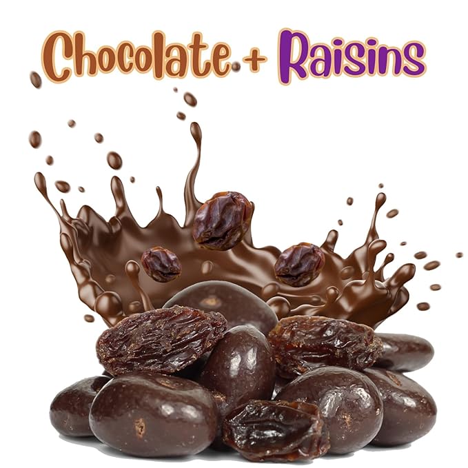 Gourmet Milk Chocolate Covered Raisins by It's Delish 3 LBS Jumbo Container | Milk Chocolate Raisins Candy Snack for Parties or Holiday Events and Healthy Snacking | USA Made Kosher Dairy