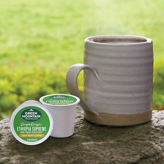 Green Mountain Coffee Ethiopia Supreme Keurig Single-Serve K Cup Pods Light Roast Coffee Ethiopia Supreme 72 Count