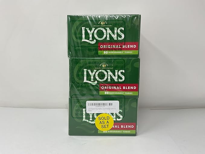 Lyons Original Blend Tea Bags 80 Count (Pack of 3)