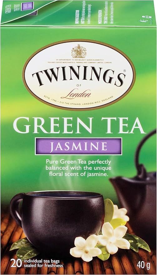 Twinings Jasmine Green Tea - 20 Tea Bags (Pack of 6)