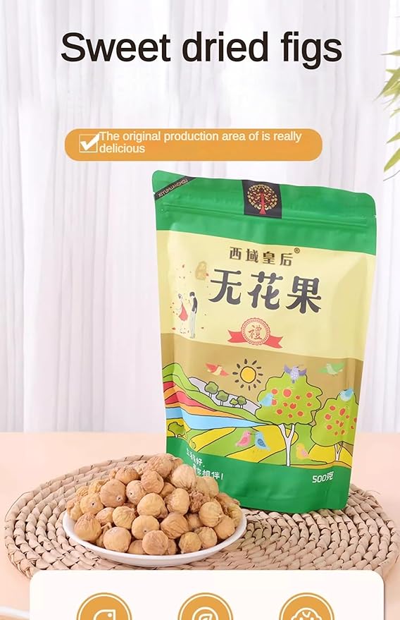 Dried Figs 500g - Large Pack Great Value Fresh and Delicious Snack Perfect for Office or Home