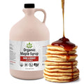 Maple Valley Organic Pure Maple Syrup Dark &amp Robust Better Than Pancake Syrup Use for Coffee or All-Natural Sugar Substitute in Cooking and Baking (128oz Plastic Jug)
