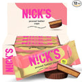 NICKS Peanut Butter Cups Low Carb Chocolate with Peanut Butter Without Added Sugar 1.7 g Net Carbohydrates 1 g Sugar Keto friendly Gluten Free Without Palm Oil 12 Pack with a total of 24 cups
