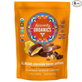 Heavenly Organics Almond Chocolate Honey Patties (6 Bags) Made with 100% Organic Cocoa and 100% Organic Raw White Honey Non-GMO Fair Trade Kosher Dairy &amp Gluten Free No Sugar Added