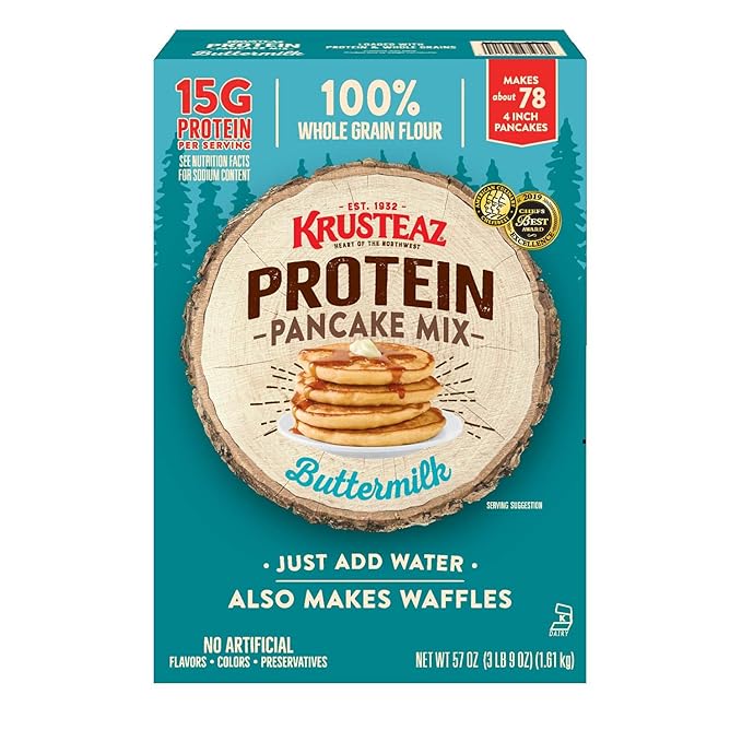 Krusteaz Buttermilk Protein Pancake Mix (57 oz.)