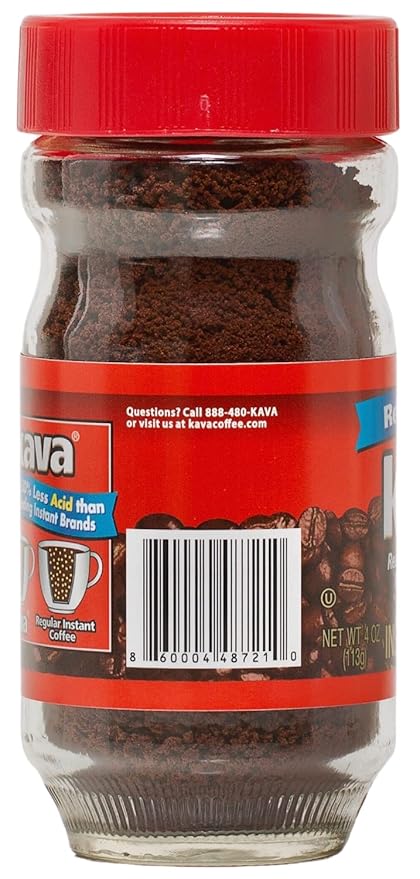 Kava Acid-Neutralized Instant Coffee 4 Ounce (Pack of 12)