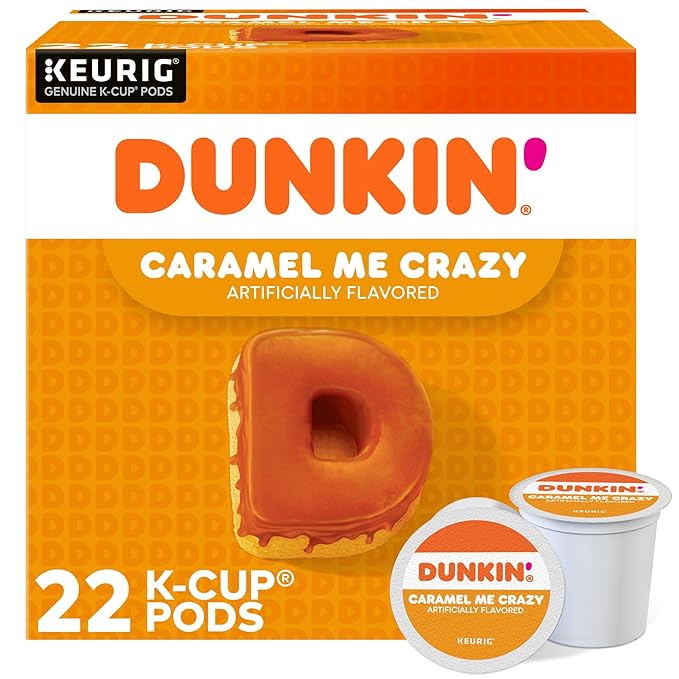 Dunkin' Bakery Series Caramel Coffee Cake Flavored Coffee 22 Keurig K-Cup Pods