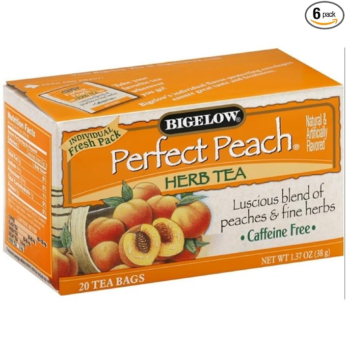 Bigelow Tea Tea - Peach - Case of 6 - 20 BAG