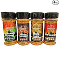 Mike P's Kansas City Premium Dry Rub Seasonings 5-6oz - Variety Pack of 4 - Habanero Mango Smoky Bourbon Big MoMa Applewood