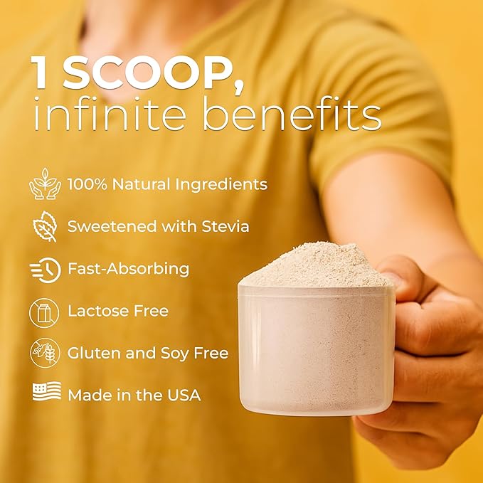 About Time Unflavored Whey Protein Isolate Powder 26g Natural Ingredients Non-GMO Gluten-Free Lactose-Free No Artificial Sweeteners Low Carb 32 Servings