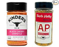 Kindr Black Cherry Chipotle BBQ Rub 9 oz &amp Taste Valley AP Seasoning 14 oz Variety Pack
