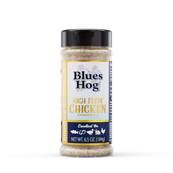 Blues Hog Seasonings BBQ Box – All In High Flyin’ Chicken &amp Truffle &amp Chop Variety Pack – Gourmet Dry Rub Gift Set All‑Natural &amp Gluten‑Free