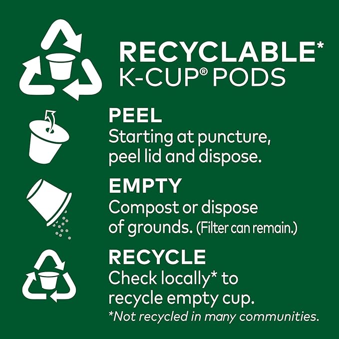 Pick Me Up Provisions Single-Serve Coffee Capsules &amp Pods Medium Roast Decaf 96 Pack K-Cup Compatible Single Serve Coffee Breakroom Office 100% Arabica Coffee