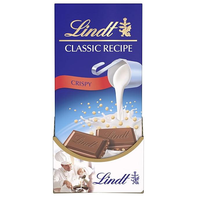Lindt CLASSIC RECIPE Crispy Milk Chocolate Candy Bar Milk Chocolate 12 Pack 4.4 oz.