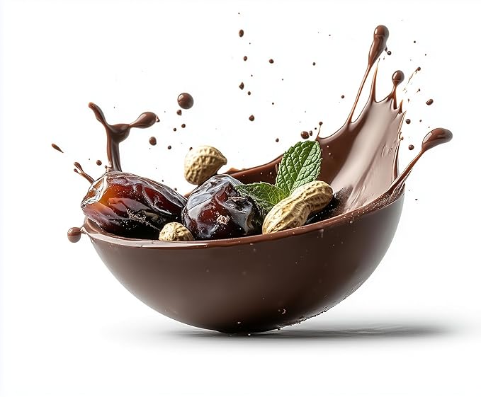 Date Smarter Chocolate Covered Date Caramels - Naturally Sweetened with Real Dates - Vegan Gluten-Free Dairy-Free Refined Sugar-Free Plant-Based Snack Bites - Great Anytime Snack - 2.8 oz 6 Pack