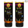 Bee Wild 100% Pure Raw Organic Unfiltered Honey - Tupelo 12 ounce Pack of 2