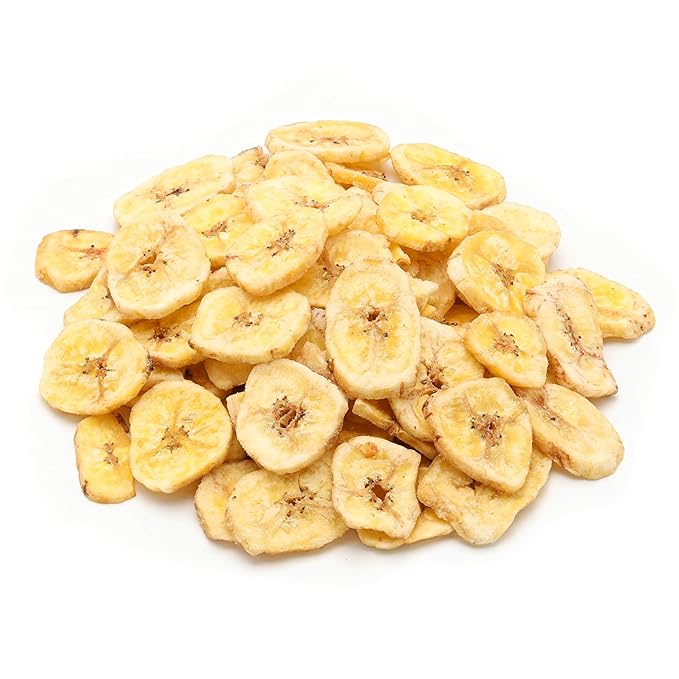 NUTS U.S. - Unsweetened Banana Chips | No Sulphure Added &amp No Artificial Colors | NON-GMO | Natural | Packed in a Resealable Bag!!! (3 LBS)