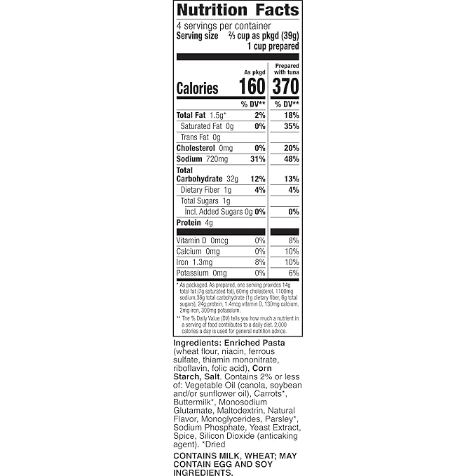 Tuna Helper Creamy Pasta Meal (5.5 oz - 12 Pack) No Artificial Flavors Ready in 3 Easy Steps Quick Meals for Midweek Dinners Busy Evenings &amp Families On-the-Go