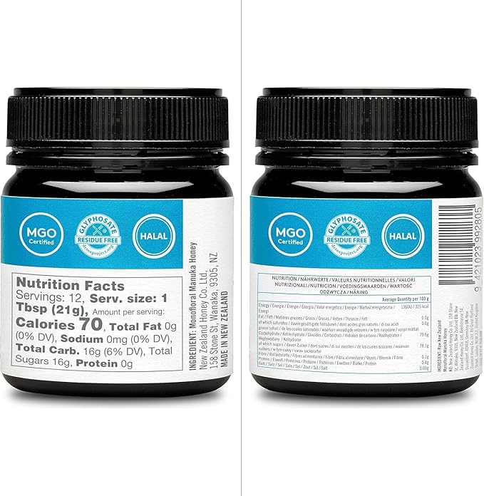 New Zealand Honey Co. Raw Manuka Honey UMF 26+ / MGO 1282+ | 8.8oz Authentic UMF &amp MGO Certified Traceable Hive to Home