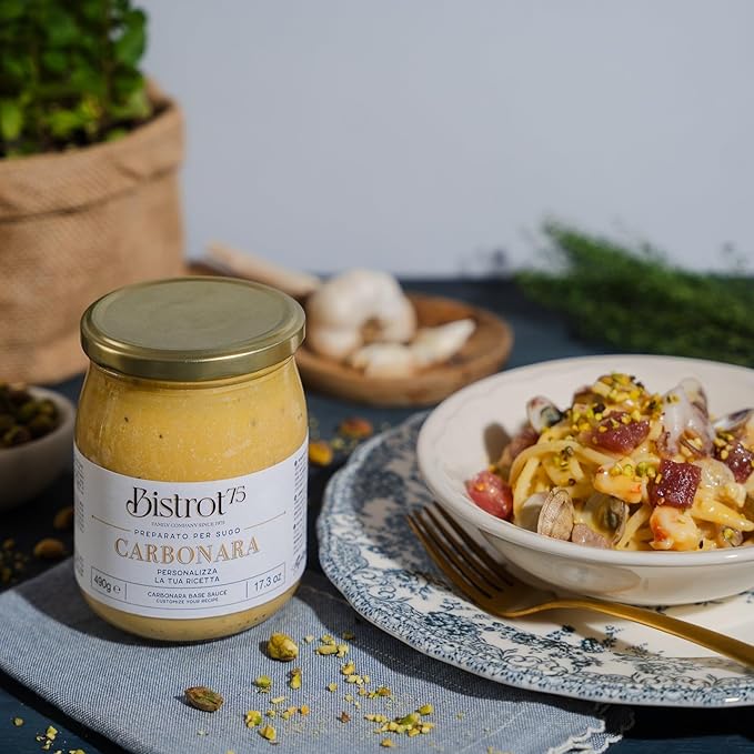 TartufLanghe Carbonara Base Sauce - with Italian Summer Truffle - 17.26 oz