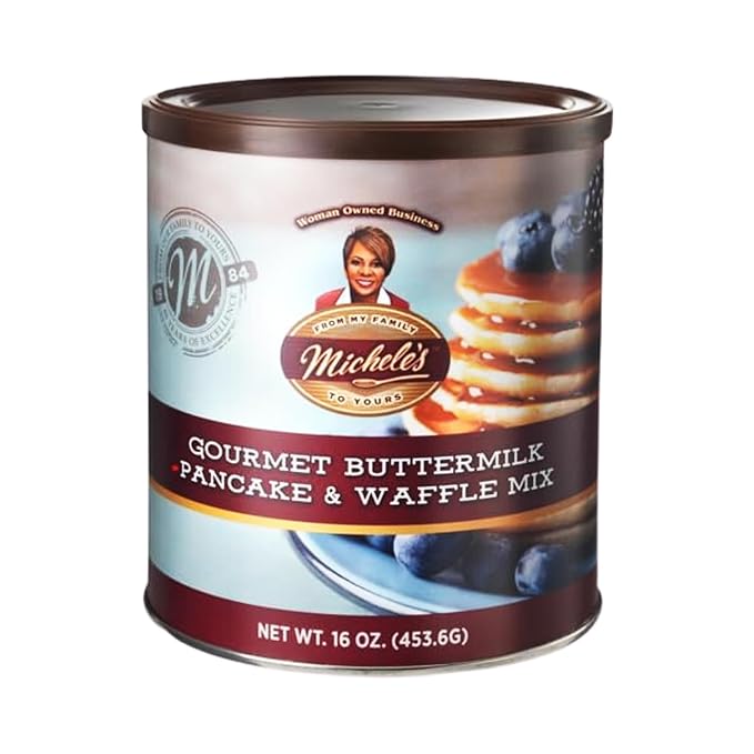 Michele’s Gourmet Breakfast Bundle – Syrup Variety Pack (Maple Crème &amp Butter Pecan) and Buttermilk Waffle &amp Pancake Mix (16 oz) | Just Add Water