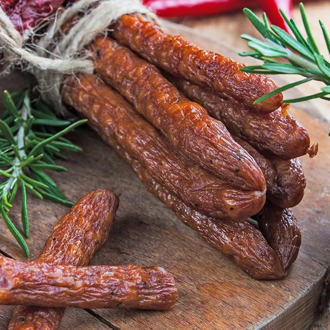 Hi Mountain Seasonings ǀ Snack Stick Seasoning Kit ǀ CAJUN BLEND ǀ Includes Seasoning Cure Casings &amp Directions ǀ Seasons up to 20 lbs of Meat ǀ Beef Pork Venison Deer &amp Wild Game