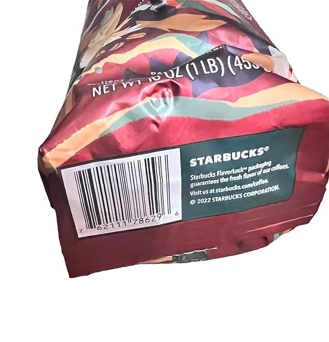 Starbucks Thanksgiving Blend Whole Bean Coffee 1 Pound (16 ounces) Packaging may vary