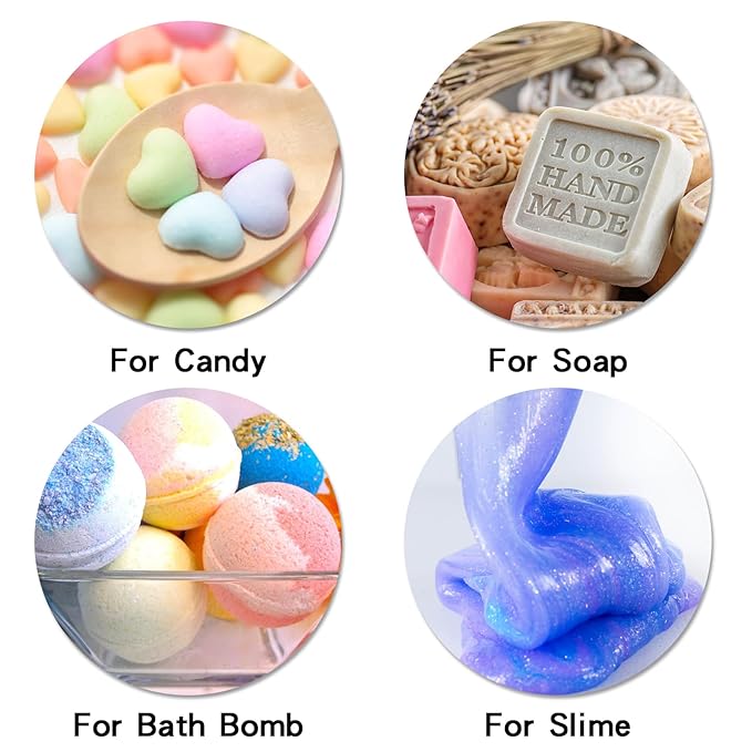 Food Flavoring Oil - Concentrated Candy Flavors 6 Liquid Lip Gloss Flavoring Oil Almond Butter Pecan Pistachio Flavor Oil for Baking Cooking Slime Making Drinks Water &amp Oil Soluble - 0.25 Fl