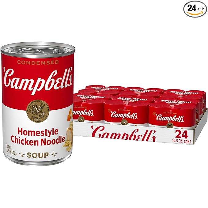 Campbell’s Condensed Homestyle Chicken Noodle Soup 10.5 oz Can (24 Pack)