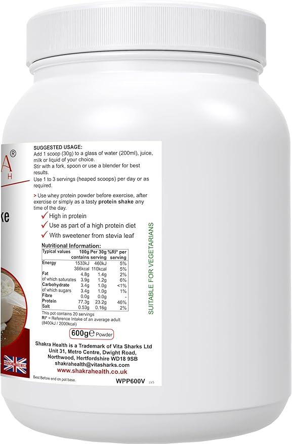 Wholesome Whey Protein Shake (Vanillla) - Spirituality Science &amp Supplements by Shakra Health