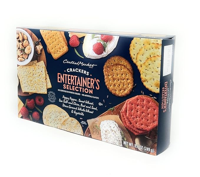 H-E-B Central Market Entertainer's Selection Crackers 8.8oz - 2 pack - crackers of charcuterie board