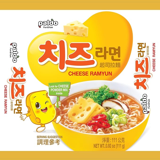 (Pack of 8) Paldo Cheese Fromage Ramyun Noodle 3.92 Oz