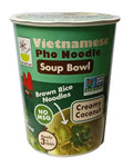 Vietnamese Pho Noodle Soup Bowl (Pack of 6 Bowls) (Creamy Coconut)