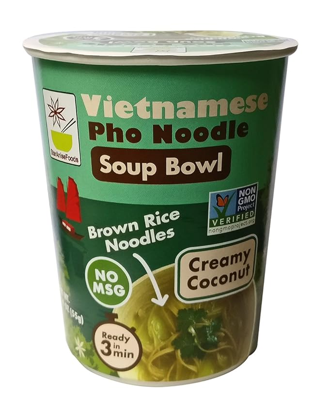 Vietnamese Pho Noodle Soup Bowl (Pack of 6 Bowls) (Creamy Coconut)