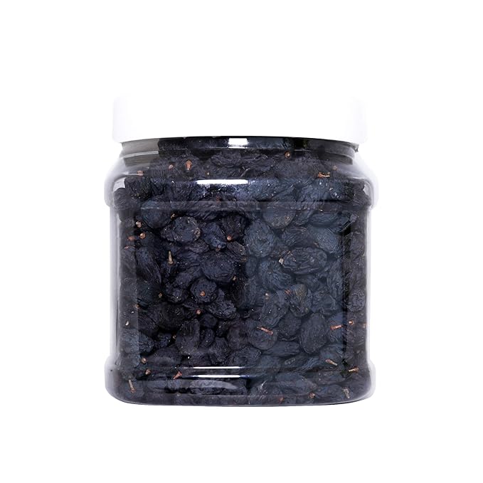 Premium Black Raisins 600gm ( 21.16 OZ) Jumb Jar Healthy Dry Fruits Luxury Box of Kali Draksh