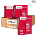 RXBAR Protein Bars 12g Protein Gluten Free Snacks Strawberry (6 Boxes 30 Bars)