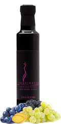 Calivirgin Balsamic Vinegar - Very Berry Ginger Flavored Traditional Balsamic Vinegar - Authentic Italian Balsamic Vinegar - Gourmet Vinegar - Barrel Aged Balsamic Vinegar Bottle - 250ml