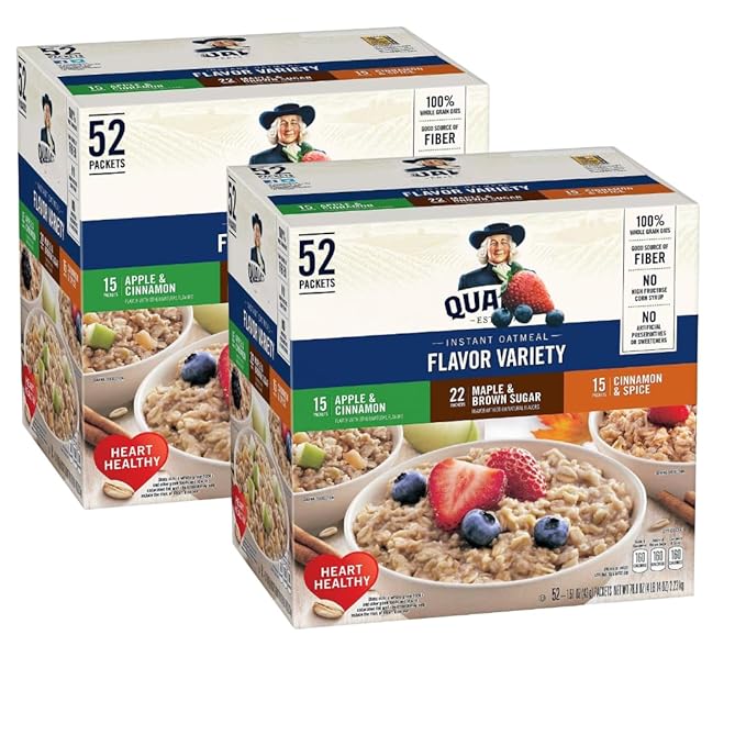 Instant Oatmeal Variety Pack 1.51 Ounces 52 Count (52 Count (2 Pack))