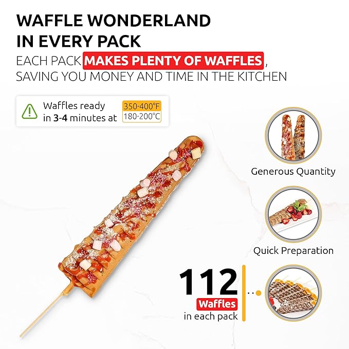 OldSoul Professional Popstick Waffle Mix | Stick Waffles Dough Mix | Vanilla Flavor | 112 Waffles | 5 Lbs (5 Lbs Gluten Free &amp Vegan)