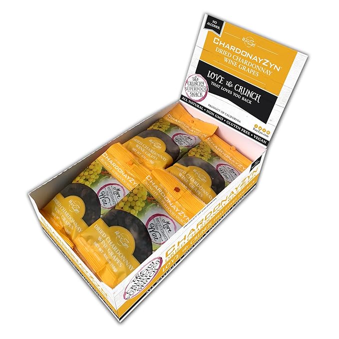 Wine RayZyn® ChardonayZyn® | Nature's Most Antioxidant-Rich Superfood for a Healthy Heart and Life | Made from Dried California Chardonnay Wine Raisins®| Alcohol-Free with the Health Benefits of a Gla